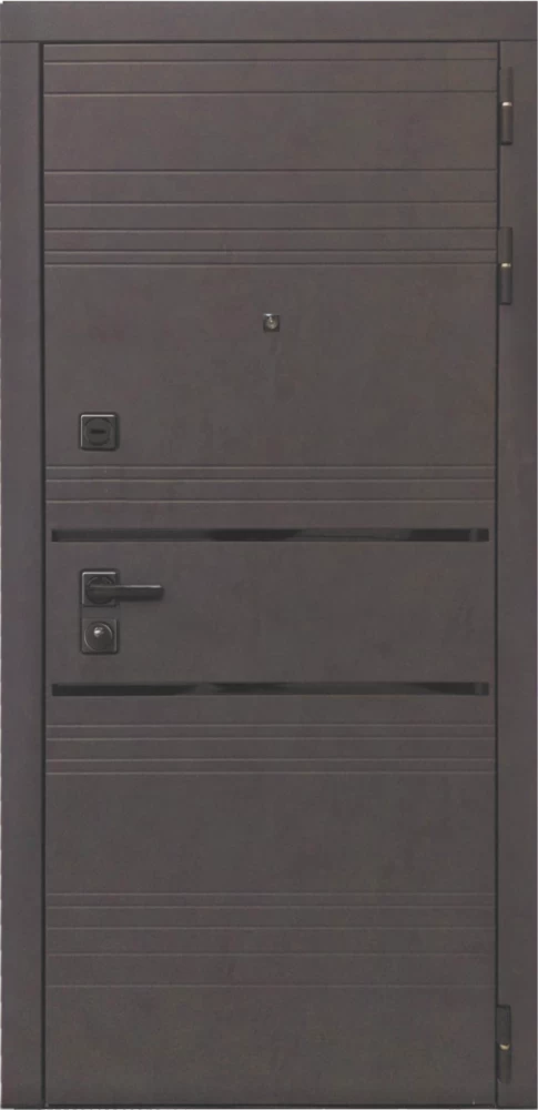 Входная дверь ДвериПРО L-43 СБ-1 (ст. белое, 16мм, беленый дуб) DPRO196850 внешняя сторона