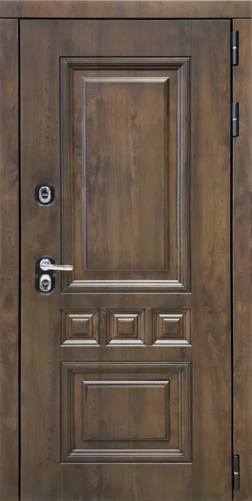 Входная дверь ДвериПРО Аура Лаура-2 (16мм, мореный дуб) DPRO197005 внешняя сторона