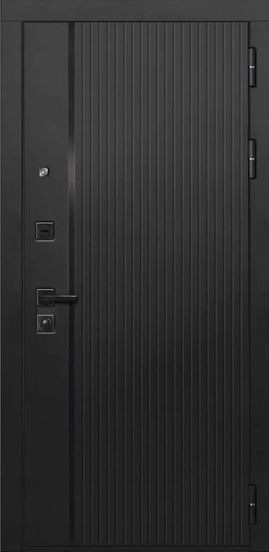 Входная дверь ДвериПРО L-45 СБ-1 (ст. белое, 16мм, беленый дуб) DPRO198284 внешняя сторона