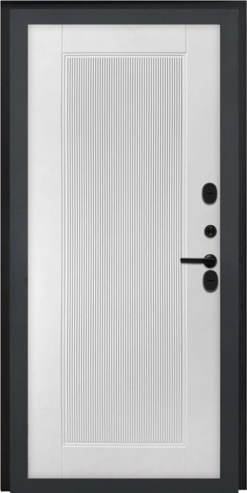 Входная дверь ДвериПРО L-43 ПВХ 10мм Астрод Velutto Bianco DPRO196738 внутренняя сторона