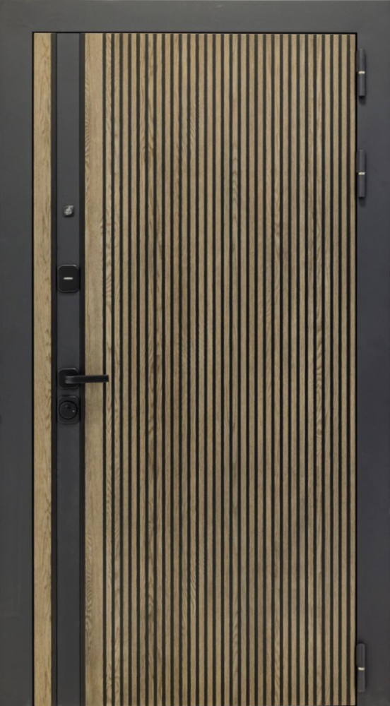 Входная дверь ДвериПРО Rosna ФЛ-701 (10мм, дуб шоколад) DPRO196576 внешняя сторона