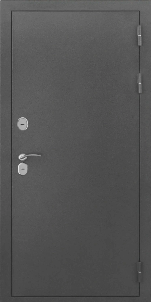 Входная дверь ДвериПРО L-Термо серебро Без фрезеровки Дуб арктик горизонт DPRO198252 внешняя сторона