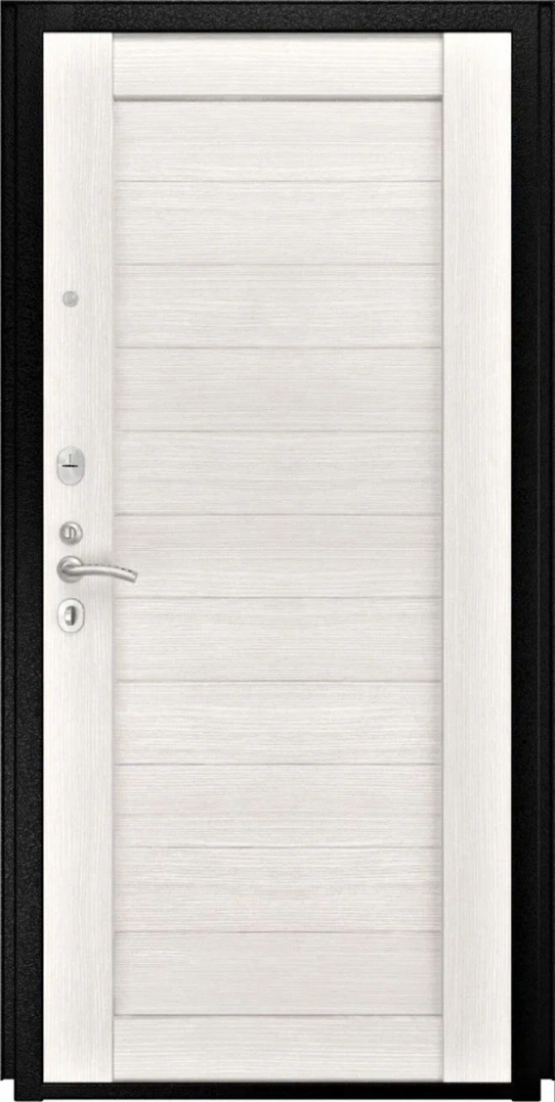 Входная дверь ДвериПРО L-45 СБ-3 листв. бел. (21 беленый дуб) DPRO198368 внутренняя сторона